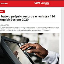 Nordeste bate o prprio recorde e registra 126 Fuses e Aquisies em 2020